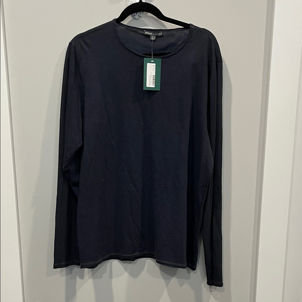 Threads 4 Thought Men's Navy Long Sleeve Tee